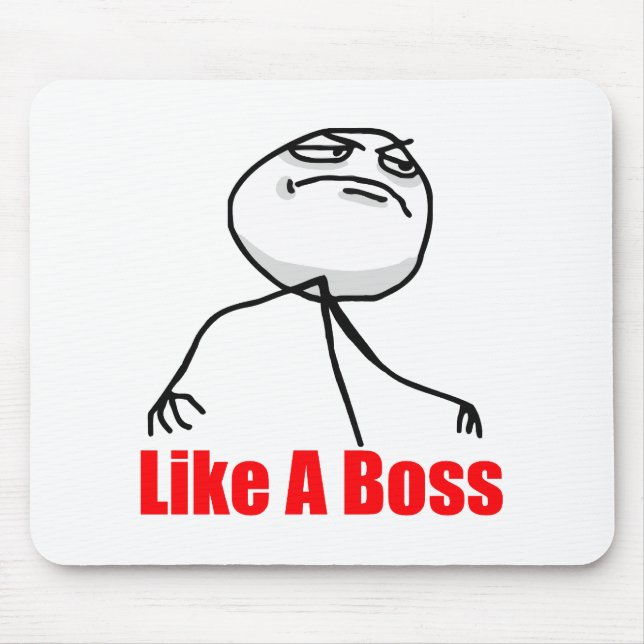 Like a Boss Mouse Pad (Front)
