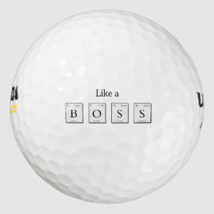 Like a Boss Periodic Elements Golf Ball