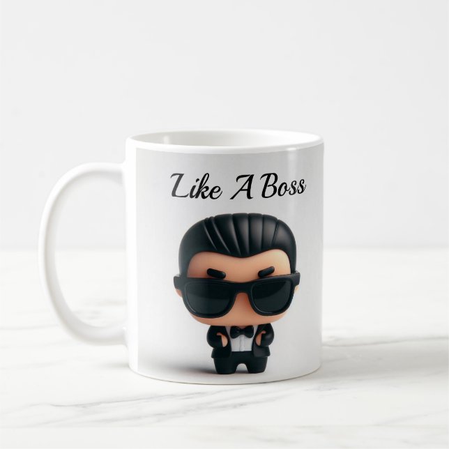 Like A Boss Personalised Mug/Coffee Mug/Gift Coffee Mug (Left)