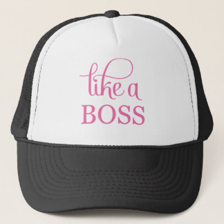 Like a Boss Pink Trucker Hat