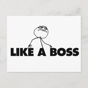Like a BOSS Postcard