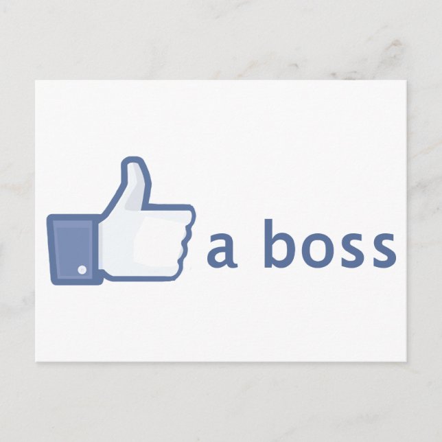Like A Boss postcard (Front)