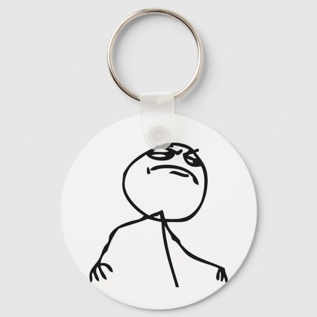 Like a Boss Troll Key Ring (Front)