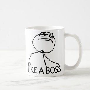 Like a Boss yeah rage comic meme Coffee Mug