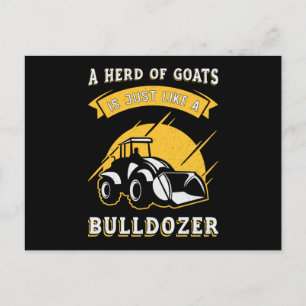 Like A Bulldozer Construction Worker Bulldozers Postcard