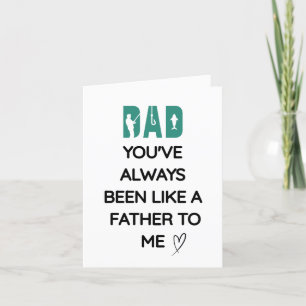 Like A Father To Me, Father's Day Thank You Card