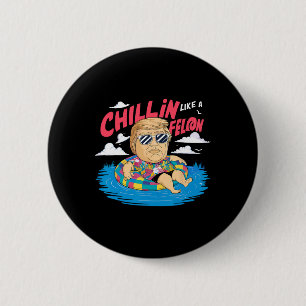 Like A Felon Donald Trump In A Beach Election 6 Cm Round Badge