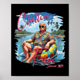 Like A Felon Trump For President 2024 Poster