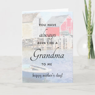 Like a Grandma to me Mother's Day Card