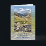 Like a Grandson Birthday with a Mountain Landscape Card<br><div class="desc">A beautiful to landscape wish a happy birthday to someone is like a grandson to you. The view of the English Lake district.</div>