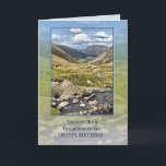 Like a Grandson Birthday with a Mountain Landscape Card<br><div class="desc">A beautiful to landscape wish a happy birthday to someone is like a grandson to you. The view of the English Lake district.</div>