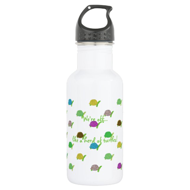 Like A Herd Of Turtles 532 Ml Water Bottle (Front)