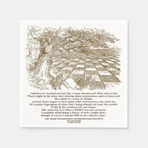 Like A Large Chessboard Game Of Chess Wonderland Napkin