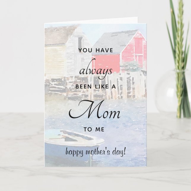 Like a Mom Fishing Shacks Mother's Day Card (Front)