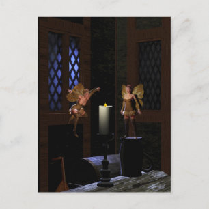 Like a moth to a flame fairy art, postcard