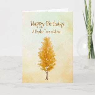 Like a Poplar Tree Spirit  Birthday Personalities  Card