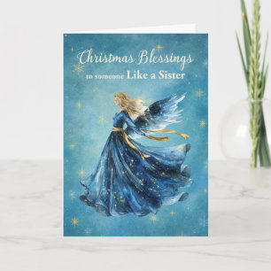 Like a Sister Christmas Blessings Angel of Light Card