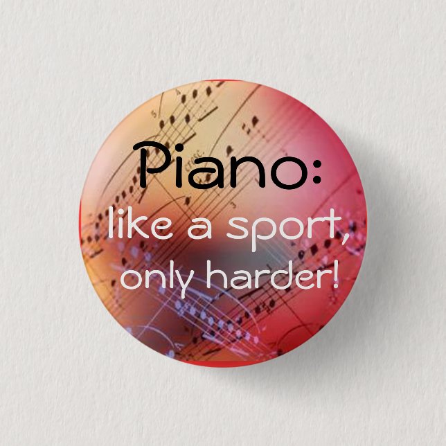 Like a sport 3 cm round badge (Front)