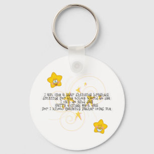 like a star shining brightly key ring