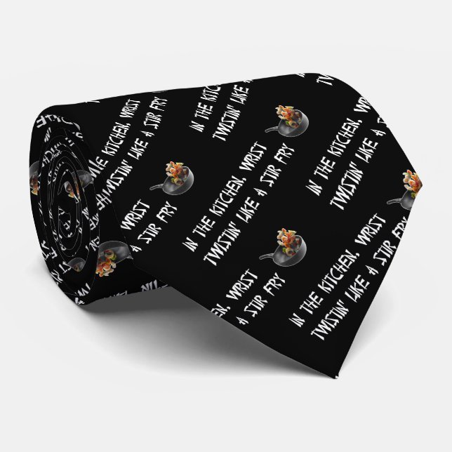 Like A Stir Fry Quote Song Lyrics Food Music Cool Tie (Rolled)