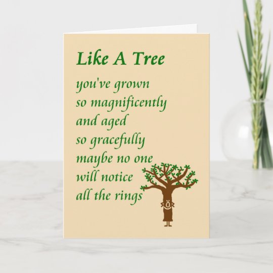 Like A Tree The Birthday Card
