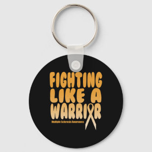 Like A Warrior Multiple Sclerosis Awareness Key Ring