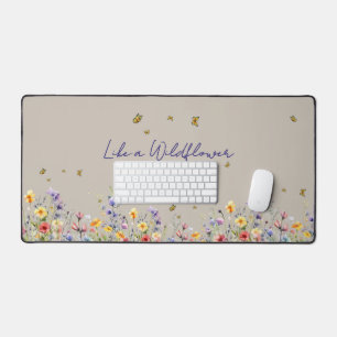 Like a Wildflower Wildflower with Butterfly Desk Mat