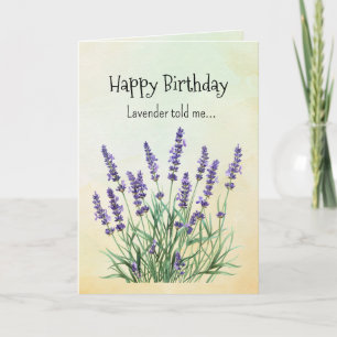 Like an Lavender Your Birthday Personalities  Card