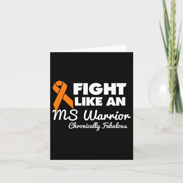 Like An Ms Warrior  Card (Front)