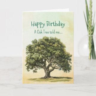 Like an Oak Tree Spirit  Birthday Personalities  Card
