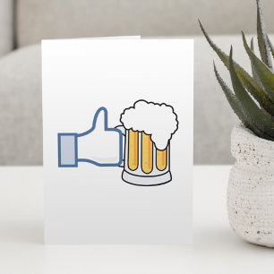 Like Beer - Colour.png Holiday Card