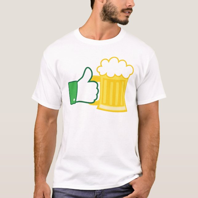 Like Beer T-Shirt (Front)