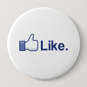 Like Bumpersticker 10 Cm Round Badge
