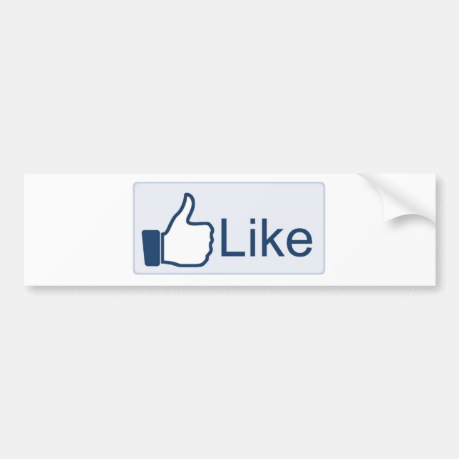 Like Button - Bumper Sticker (Front)