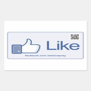 Like Button - Promotional stickers with QR Code