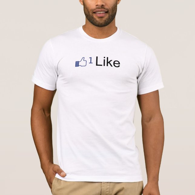"Like" Facebook Like Button Shirt (Front)