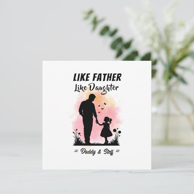 Like Father Like Daughter - Custom Name (Standing Front)
