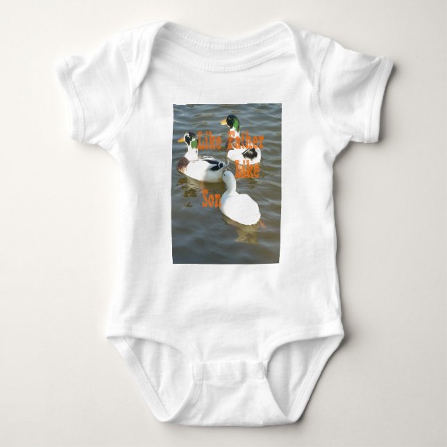 Like Father Like Son. Baby Bodysuit (Front)