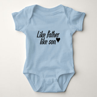Like father like son baby bodysuit