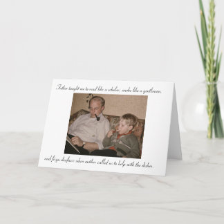 Like Father, Like Son Card