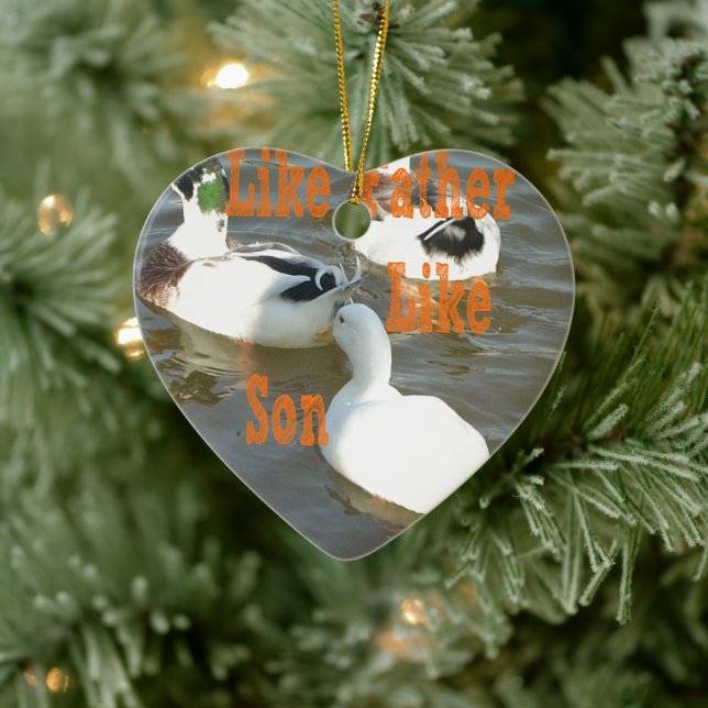 Like Father Like Son. Ceramic Tree Decoration (Tree)