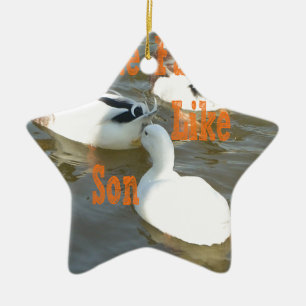 Like Father Like Son. Ceramic Tree Decoration