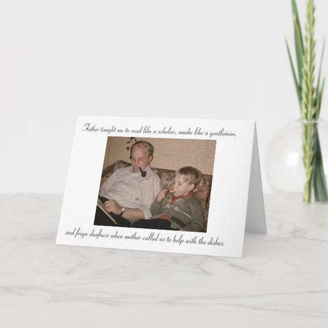 Like Father, Like Son Father's Day Card (Front)