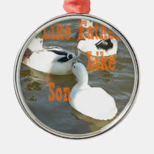 Like Father Like Son. Metal Ornament