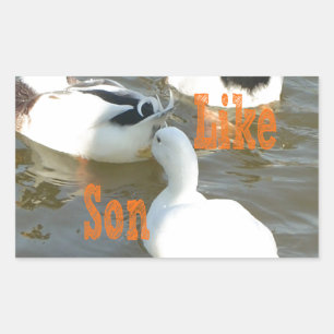 Like Father Like Son. Rectangular Sticker
