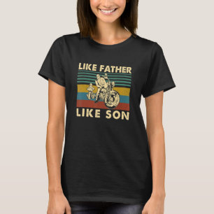 Like Father Son Dirt Bike Matching Motocross Boys T-Shirt