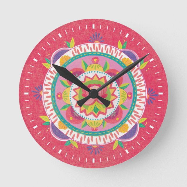 Like Frida II Round Clock (Front)