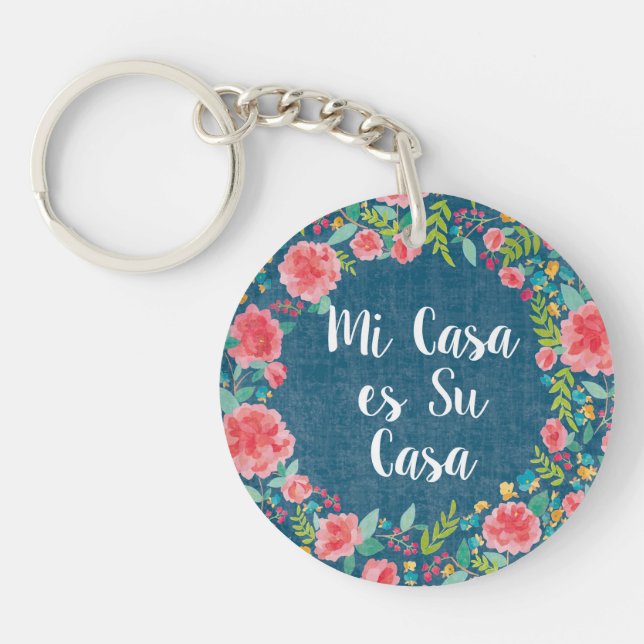 Like Frida VIII | Mi Casa es Su Casa Key Ring (Front)