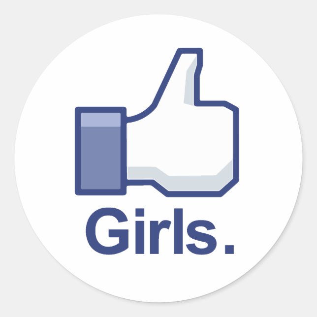 Like Girls Classic Round Sticker (Front)