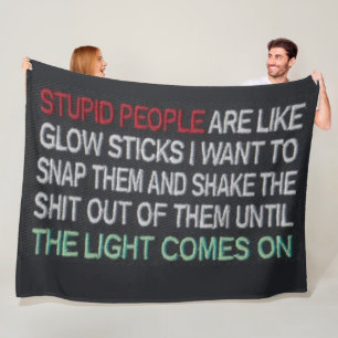 LIKE GLOW STICKS FLEECE BLANKET